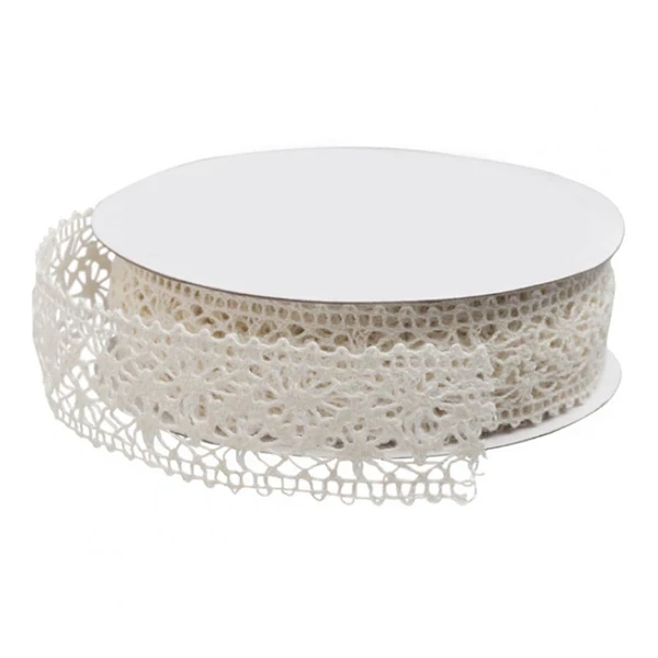 Blondebånd creme 2,3cm x 10m bryllup