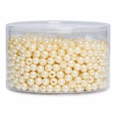 Creme perler 8 mm – 300 g med ca. 1.200 dekorationsperler