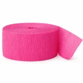 Crepepapir hot pink på rulle 24,6 meter x 4,5 cm til fest