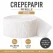 Crepepapir på rulle hvid 24,6 meter x 4,5 cm til festpynt, bryllup, konfirmation og DIY dekoration