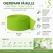 Crepepapir på rulle lime grøn 24,6 meter x 4,5 cm infografik til festpynt og DIY dekorationer