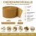 Crepepapir på rulle guld 24,6 meter og 4,5 cm bredde infografik til fest pynt