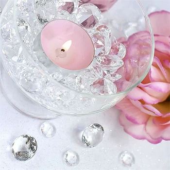 Pynte diamanter klar 2cm, 10 stk. bordpynt