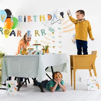 Guirlande Dinosaur Happy Birthday 1,5m børnefødselsdag