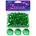 Emerald grønne pynte diamanter 12 mm – 28 g facetslebne dekorationsdiamanter