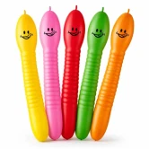 Figur balloner larver 5 stk i forskellige farver ca 60 cm lange modellering balloner