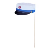 Studenterhue flag blå 30cm, 5 stk. studenterpynt