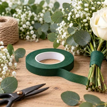 Grøn floratape til buketter og blomsterdekorationer