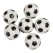 Fodbold hvid/sort 2,7cm, 6 stk. bordpynt