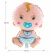 Folie ballon baby dreng 68x45 cm lyseblå med mål til babyshower og dåb
