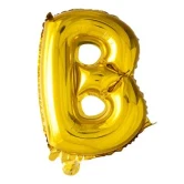 Folieballon bogstav B guld 41cm festpynt