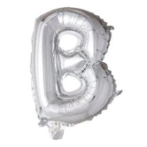 Folieballon bogstav B sølv 41cm festpynt