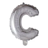 Folieballon bogstav C sølv 41cm festpynt