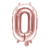 Folieballon bogstav O rosegold 35cm bogstavballoner