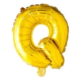 Folieballon bogstav Q guld 41cm festpynt