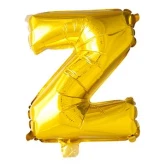 Folieballon bogstav Z guld 41cm festpynt
