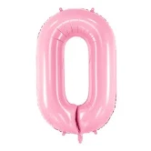 Folieballon tal 3 lys pink 86cm talballon