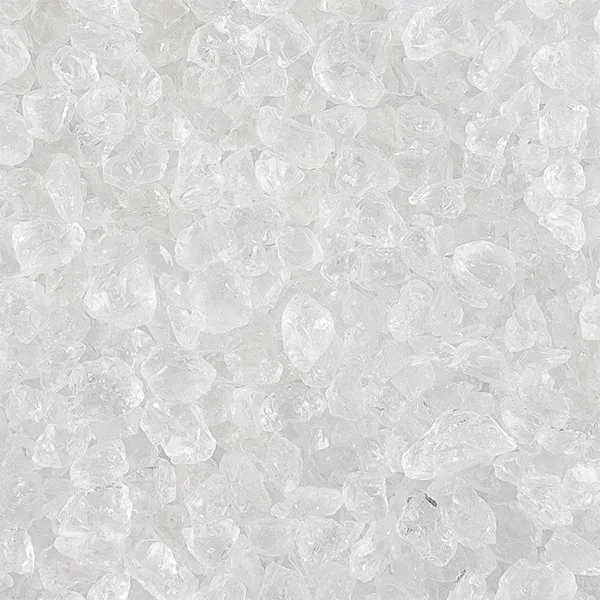 Glassten klar 4-10mm, 400g dekorationsmateriale