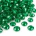 Grønne pynte diamanter 6 mm med facetslebet diamant-look