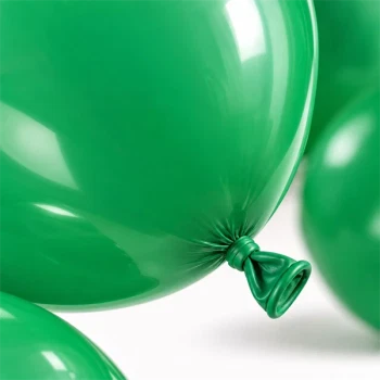 Close-up af grøn ballon 30 cm i smaragdgrøn latex