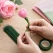 Grønne blomsterpinde i metal 0,80 mm anvendt til fremstilling af papirblomst og crepepapir blomster