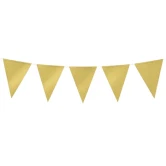 Vimpel guld metallic 10m festartikler