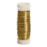Myrtetråd / Metaltråd guld 0,3mm x 50m, 30g binderiartikler