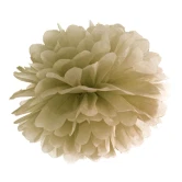 Pompon papirdekoration guld 35cm festartikler