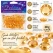 Guld pynte diamanter 12 mm – 28 g med flade sider og facetslebne kanter
