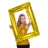 Folieballon Selfie-ramme guld 60cm x 85cm festpynt