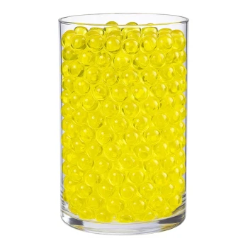 Vandperler til dekorationer gul 1cm, 10g / 1 liter festpynt