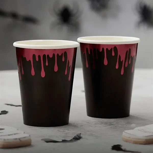 Papkrus Halloween Blood Drip, 8 stk. borddækning