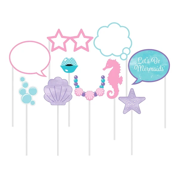 Photobooth selfie props Mermaid Havfrue festartikler