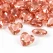 Hjerteformede pynte diamanter rosa guld med facetslebne kanter