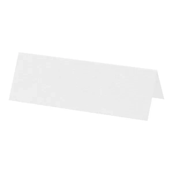 Bordkort hvid 3,5cm x 10cm, 10 stk. borddækning