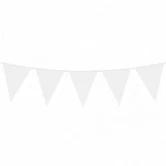 Vimpel hvid 29cm x 10m festartikler