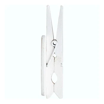 Bordkort tavle med klemme hvid 4,5cm x 6,5cm bordpynt