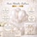 Infografik med hvide metallic balloner 30 cm 10 stk til bryllup baby shower og fest dekoration
