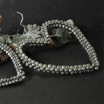 Hjerte med metalklokker 20cm julehjerte