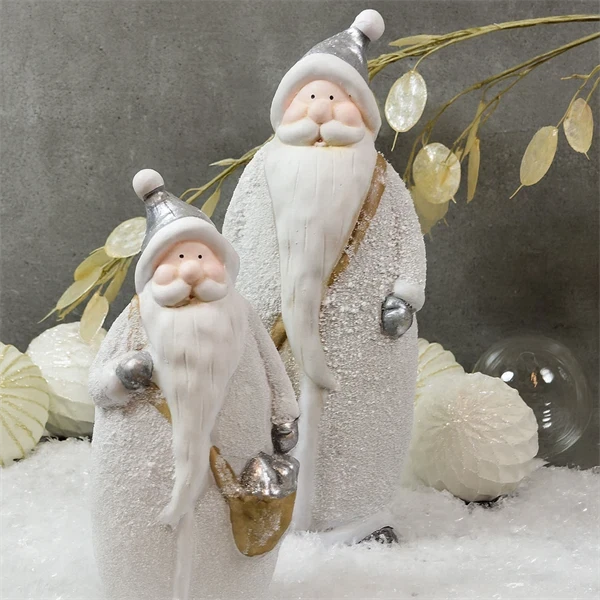 Santa Claus med gaver 22cm julepynt