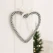 Hjerte med metalklokker 20cm julepynt