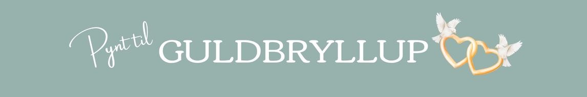 Guldbryllup dekorationer