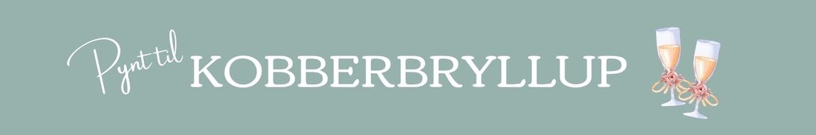 Kobberbryllup dekorationer