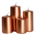 Bloklys kobber mix, 4 stk. stearinlys