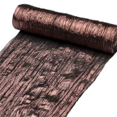 Bordløber Crinkled satin kobber 26cm x 10m borddækning