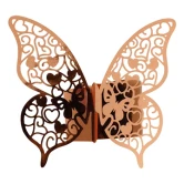 Servietring Sommerfugl kobber perlemor, 10 stk. borddækning