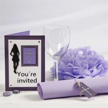 Stickers Kors rhinsten 3,5cm, 11 stk. konfirmationspynt