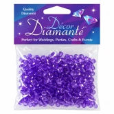 Lavendel pynte diamanter 6 mm – 28 g facetslebne dekorationssten