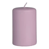 Bloklys støvet lilla 4cm x 6cm, 6 stk. stearinlys