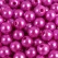 Close-up af lilla perler 8 mm med blankt perlemorslook og hul